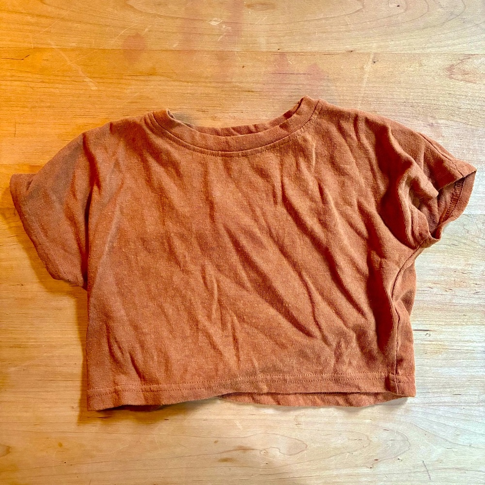 EUC orange crop top for babies